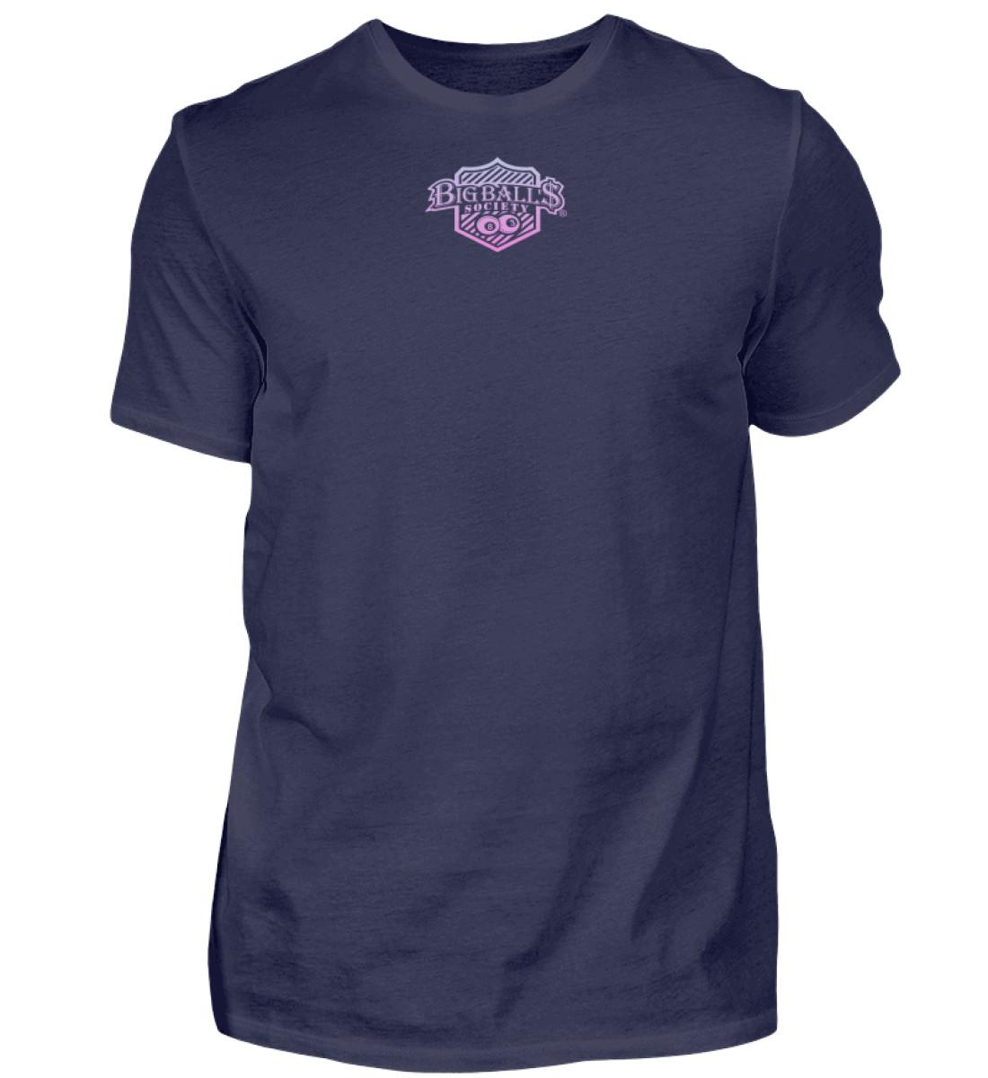 Big Ball'$ Society Logo Pink Herren T-Shirt