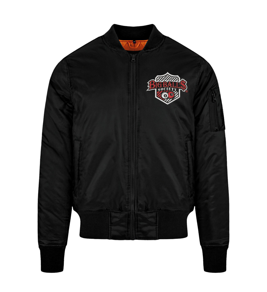 Big Ball'$ Society Premium Jackets Gestickt  - Unisex Bomber Jacket with Embroidery