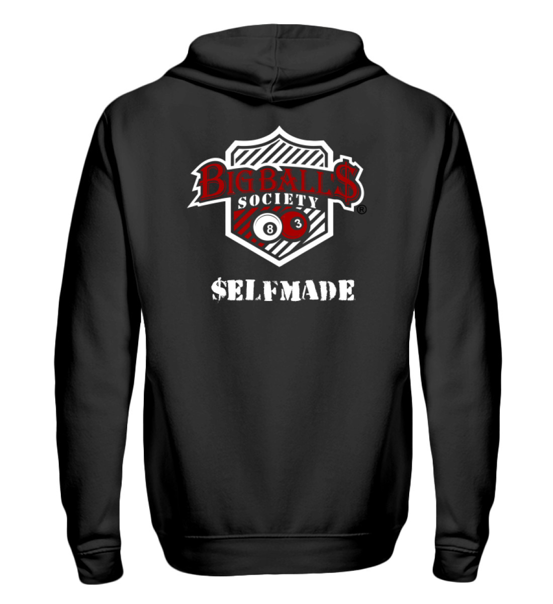 $elfmade White/ Red by Big Ball'$ Society  - Zip-Hoodie