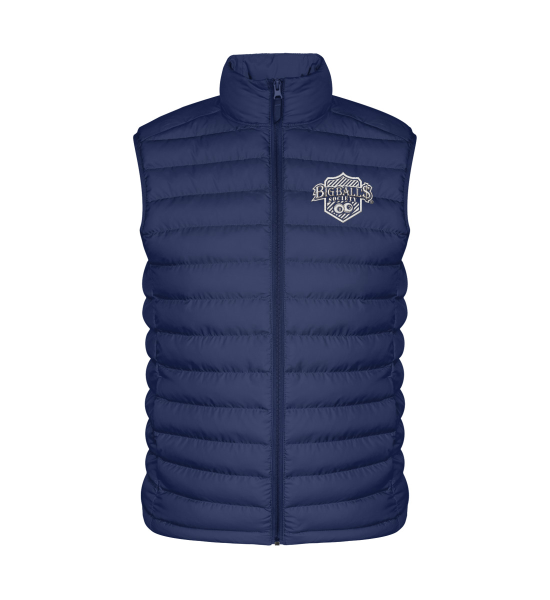 Big Ball'$ Society Premium White Gestickt  - Climber Bodywarmer ST/ST with Embroidery