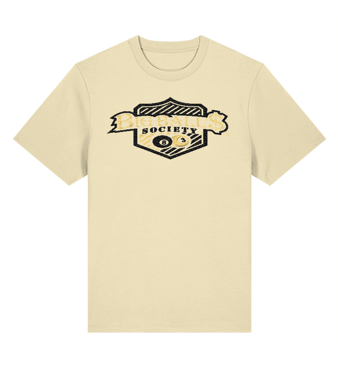 Big Ball'$ Society Black/ Gold Heavy T-Shirt mit Stick