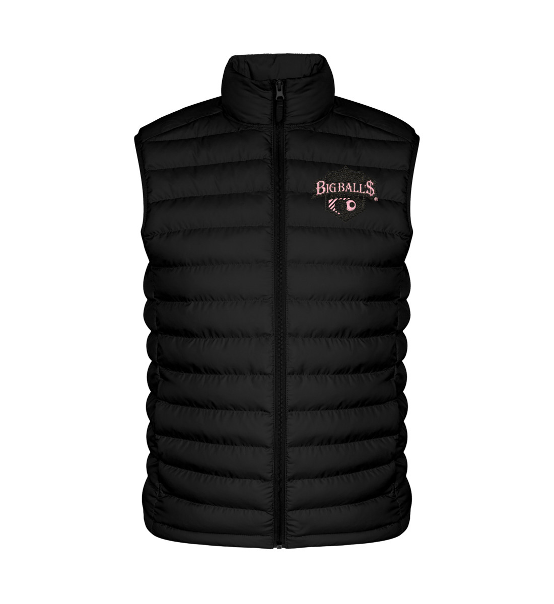 Big Ball'$ Society Steppweste Black/ Pink mit Stick