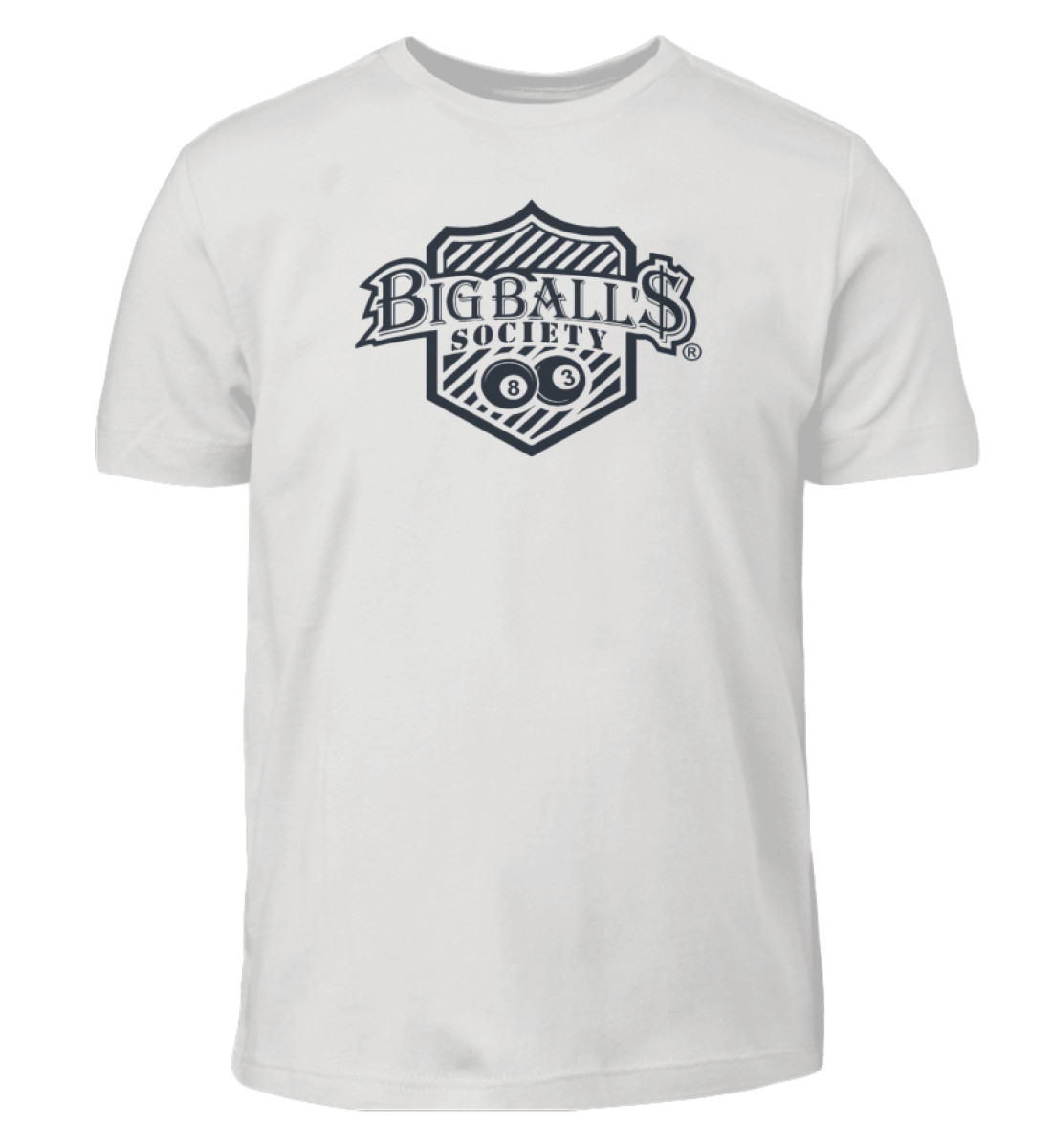 Big Ball'$ Society Logo Black $elfmade  - Kinder T-Shirt